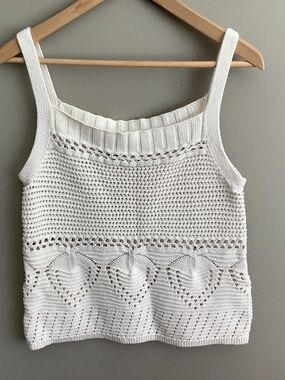 Lucky Brand Crochet Boho Tank Top